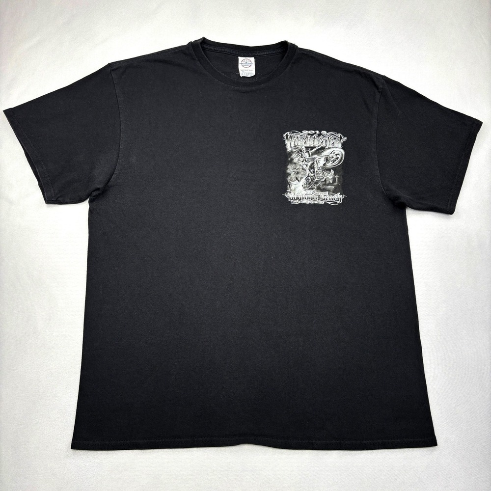 Biketoberfest Shirt Mens XL Black 2015 Daytona Beach Reaper Motorcycle Graphic T